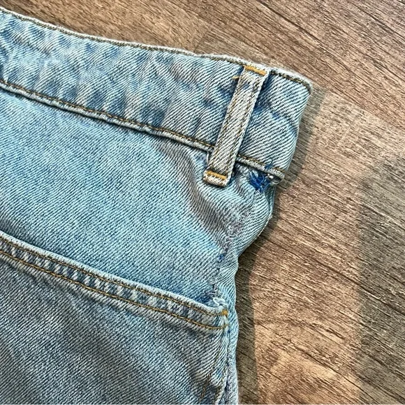 Farm Rio Embroidered Floral Wide-Leg Jeans Raw Hem Flower Bird Size Small - Picture 15 of 15